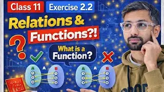Relations and Functions Ex- 2.2 class 11th Concepts +  Solution