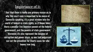 My Second Government Presentation; The New York V United States 1992