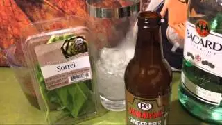 Kale Gingerbeer Mojito with Sorrel