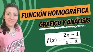 Función homográfica: gráfico y análisis - Matemáticas