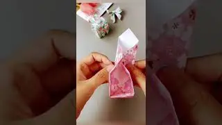 how to make doll school bag with paper || #Paper craft