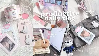 productive vlog ⋆.˚🐇 huge japan haul, studying, stray kids movie, nct dream unboxing, ft. jpfans 🎀
