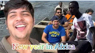 New Year 2024 celebration  ⭐️ at Kribi Beach |Sachin Tyagi | #sachintyagivlogs #Kribibeach #africa