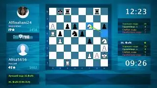Анализ шахматной партии: Alisa5656 - Alfinaliani24, 1-0 (по ChessFriends.com)