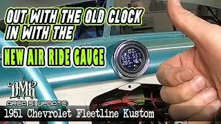 Clock to Air Ride Gauge Swap!  Finishing the '51 Chevy Fleetline Air Ride System!
