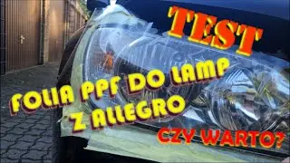 TEST!    OKLEJANIE REFLEKTOR&Oacute;W FOLIĄ PPF Z ALLEGRO...LEXUS IS200 Czy warto?