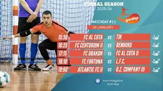 Grandliiga 2 & 2B Futsal 2025/26 (live stream) 24-Jan-26