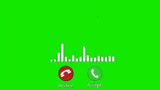 green screen call accept and reject button no copyright material
