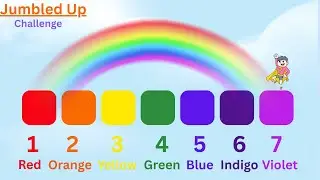 Kids Word Scramble Game - Colors - Easy challenge