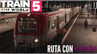 Ruta con RENFE (compa&ntilde;&iacute;a espa&ntilde;ola) de noche y con mucha lluvia
