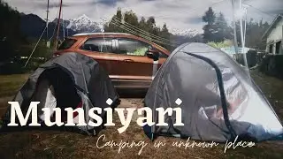 गूगल मैप का कभी भरोसा मत करना || Camping in unknown place in Munsiyari #Outofdroos