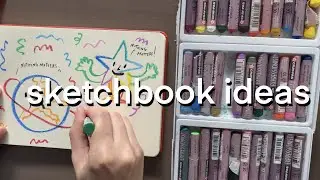 sketchbook ideas to get over the fear of a blank page :)