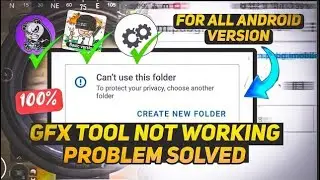 BGMI 4.0 Update Can't Use This Folder Fix 🔥 |GFX Tools Share Error Solution | 1001% Working Method