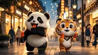 cute panda friend white cute lion 🥰 #trendingshorts #pandalifestyle #viralahorts