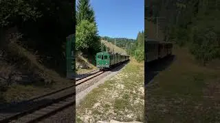 Train in Jura #train #jura #switzerland #latraction #mountains
