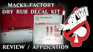 Охотники за привидениями &mdash; наклейки Macks Factory Proton Pack Dry Transfer Decals &mdash; обзор и приме...