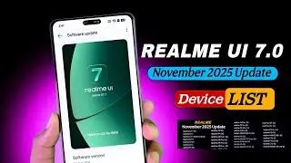 Realme UI 7.0 November 2025 Updated Full Device list | realme Android 16 Update & Top Features ⚡