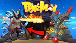 Lucariken Fighting Pixelmon Minecraft Battle Tower!