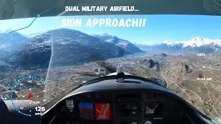 4000ers! Sion (LSGS) approach in Valais, Switzerland (CPL 300nm flight)