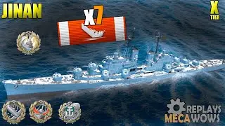 Jinan 7 Kills & 172k Damage | World of Warships Gameplay 4k