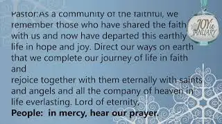 1-24-21 Live Stream TRADITIONAL Worship Divine Redeemer
