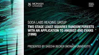 Two stage least squares random forests with an application to Angrist and Evans (1998)