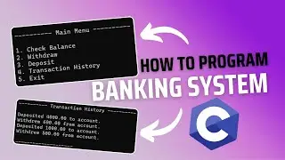 How to program a Banking System | C Programming