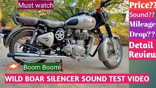 SOUND TEST OF WILD BOAR SILENCER.PRICE, FEATURES, DETAIL REVIEW.
