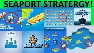 SEAPORT GAME! BEST TIPS TRICKS AND STRATEGY FOR PROGRESSING QUICKLY! PIXEL FEDERATION APP!