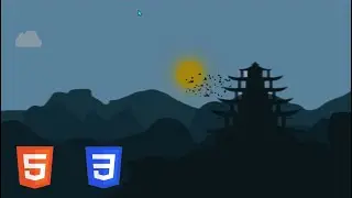Sun Rising Animation Using  Only HTML And CSS