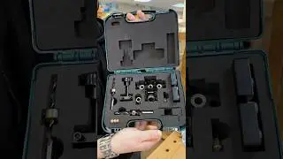 Кондуктор для эксцентриковых стяжек и шкантов KRAFTOOL Woodsniper 101 #kraftool