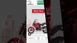 Revolt RV400 Electric Bike Booking Details #video #shorts #shortsvideo #rv400 #electricbike