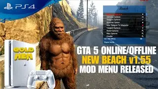 GTA 5 v1.55 New Beach Mod Menu Released On PS4 Jailbreak!