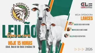 LEILÃO GADO DE CORTE  - SIND. RURAL DE DOIS IRMÃOS | 09/01/2026