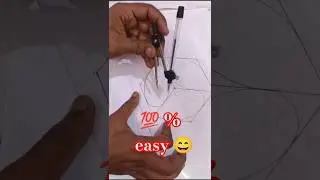 geometric drawing / oval in square cube / 3D drawing which geometry #geometricart #pravidhik_Kala