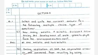 12th board biology question paper solution 2022 | 2022 12th biology question paper #12thbiology