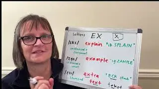 How to Pronounce Words with Letters EX