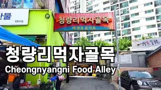 청량리먹자골목, Cheongnyangni Food Alley (Seoul, Korea)/4K60fps
