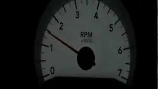 Dodge Charger stock torque converter stall speed test 2 - foot brake flash