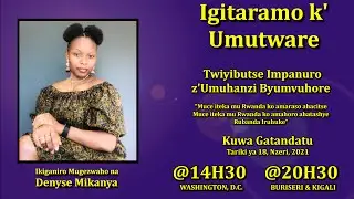Igitaramo k' Umutware: Umuhanzi w'Umunsi: BYUMVUHORE Jean Baptiste