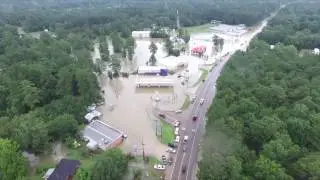 Louisiana Flood 2016 - Springfield Hwy 22 - Drone Aerial Footage