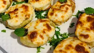 قوارب البطاطا بحشوة الدجاج لذيذة😋تستحق التجربة/قوارب البطاطس بالبشاميل/مقبلات/وصفات أم لقمان