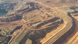 A fly-over of Iron Knob, South Australia