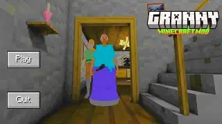 GRANNY MINECRAFT 😮 GAME PLAY SPIDER 🕷️ ESCAPE 