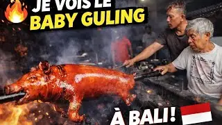 🔥 J’ai assisté à la cuisson du cochon de lait à Bali 🇮🇩 | Le mythique Baby Guling indonésien #food 