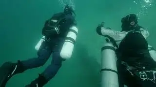Sidemount Tauchen im Attersee beim Divecenter Under Pressure - 4K Video