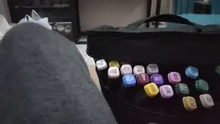 Asmr vidio spidol akrilik marker nya aimilo