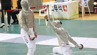 Oh Sanguk 11/0 comeback Korean National | OH Sanguk v KIM Junghwan 2025년 6월 대한민국 국가대표전 | 오상욱 vs 김정환