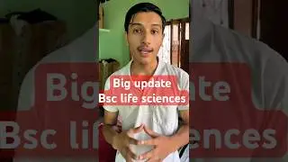 bsc life science big update  #universityadmission #hnbgu
