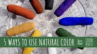 5 WAYS TO USE NATURAL COLOR | DYE INK PASTEL PAINT | ORGANIC COLOR | RAINBOW | #THE100DAYPROJECT